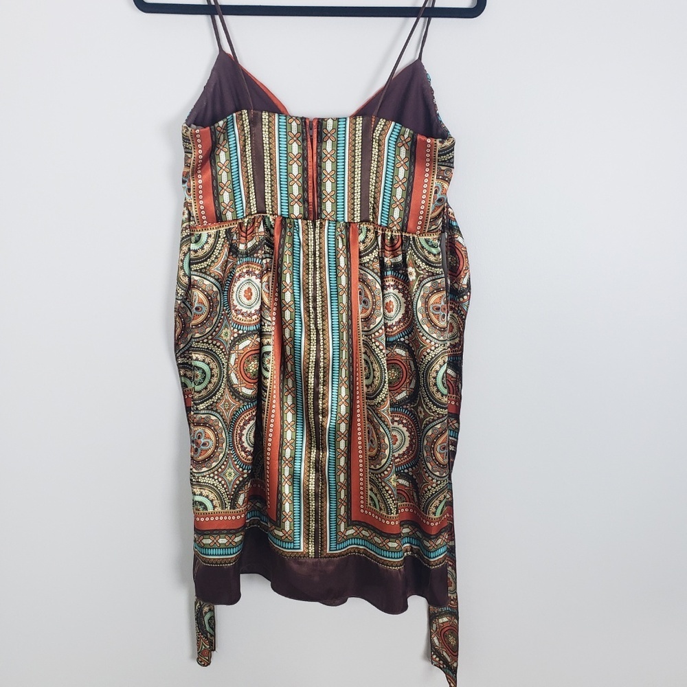 Teeze Me, boho, festival, retro, halter mini-dress A10 - Picture 3 of 5
